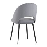 Chair Sophie velour, grey