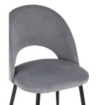 Chair Sophie velour, grey
