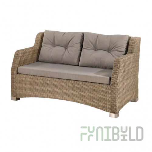 Wicker Claddagh Sofa, Light Brown