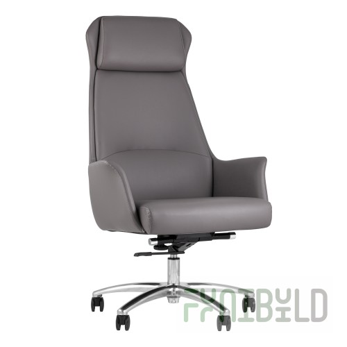 TopChairs Viking Executive Chair, Grey