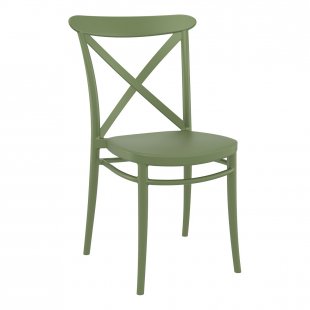 Plastic chair Cross, olive