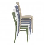 Plastic chair Cross, olive