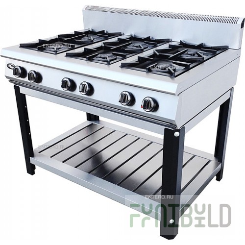 Gas stove Grill Master F6PG/800 on a stand