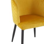 Chair Oscar, orange velvet