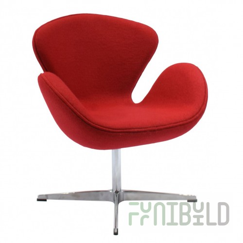 Swan Chair Red Cashmere