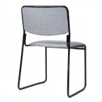 Chair Hair, black frame, grey matting