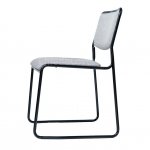 Chair Hair, black frame, grey matting