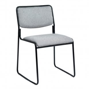 Chair Hair, black frame, grey matting