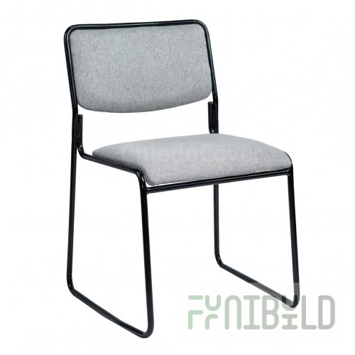Chair Hair, black frame, grey matting
