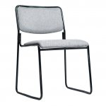Chair Hair, black frame, grey matting