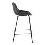 TEXAS semi-bar stool eco-leather gray
