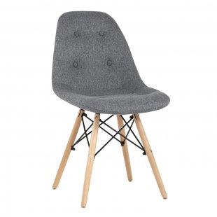 Chair DSW SOFT matting dark gray