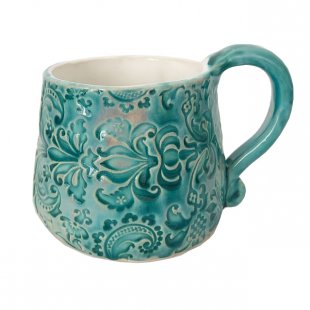 Mug, blue painting