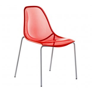 Plastic chair DayDream, red