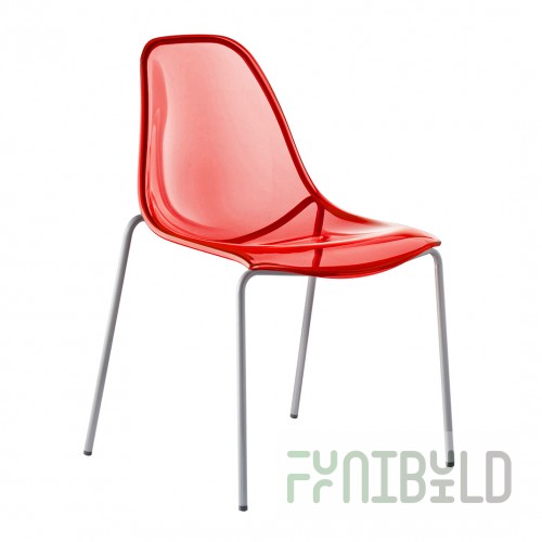 Plastic chair DayDream, red