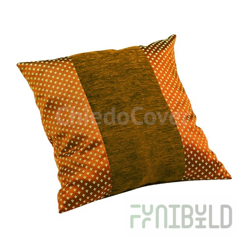 Brown pillow, golden crown