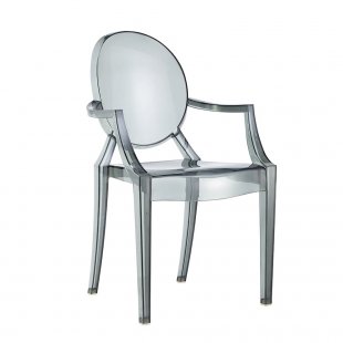 Louis Ghost Chair Smoked, Plastic