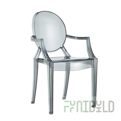 Louis Ghost Chair Smoked, Plastic