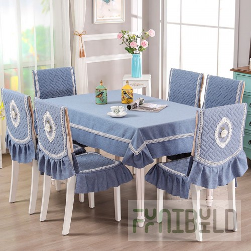 Tablecloth and chair covers with backrest, soft