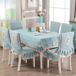 Tablecloth and chair covers with backrest, soft