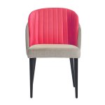 Half-chair Lily, gray-pink