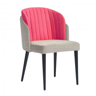 Half-chair Lily, gray-pink