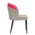 Half-chair Lily, gray-pink