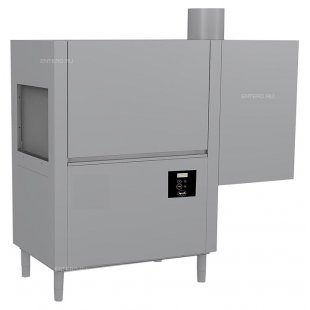 Tunnel dishwasher Apach ARC100 (T101) with dispensers, drying and recuperator, from left to right