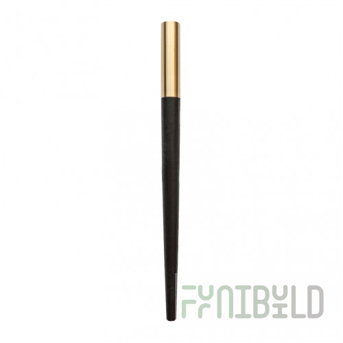 Wooden leg with metal 149