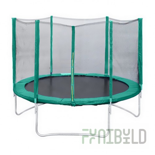 Frame trampoline for cottages and streets with safety net 427D