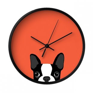 Wall clock French Bulldog