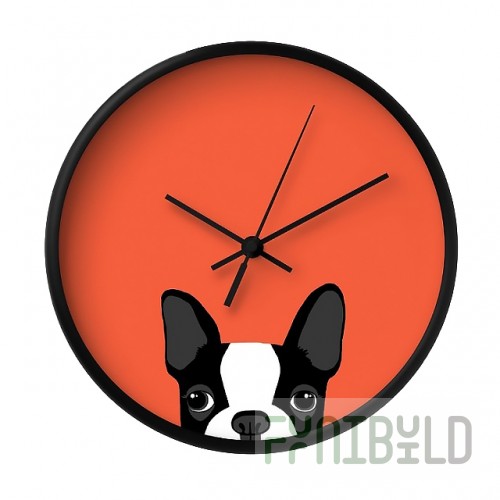 Wall clock French Bulldog