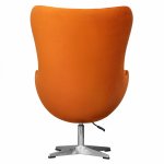 Egg armchair, terracotta