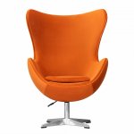 Egg armchair, terracotta