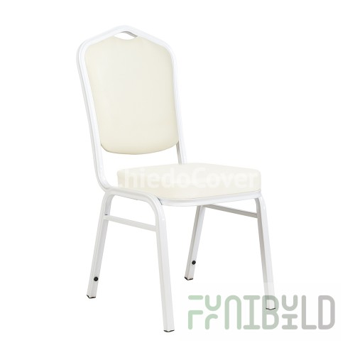Hit 25mm - aluminum frame, white, white leatherette