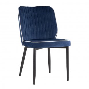 Lawrence chair velvet blue
