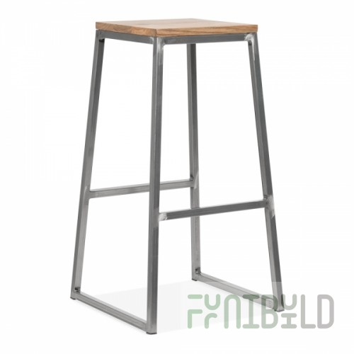 Konsec bar stool, grey
