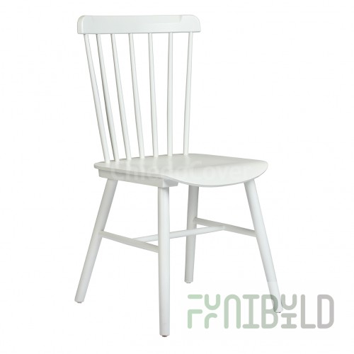 Tucker chair, white wood