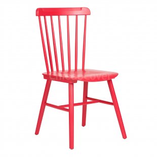 Tucker Chair, Red Wooden
