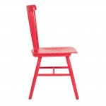Tucker Chair, Red Wooden