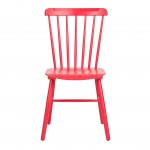 Tucker Chair, Red Wooden