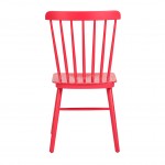 Tucker Chair, Red Wooden