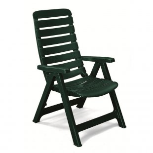 Plastic chair Cleopatra armchair, green