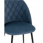 Chair Marcel microvelour dark blue