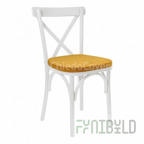 Crossback Chair Cushion, Yellow