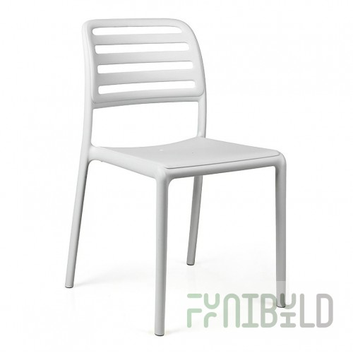 Plastic chair Costa Bistrot, white