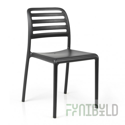 Plastic chair Costa Bistrot, anthracite