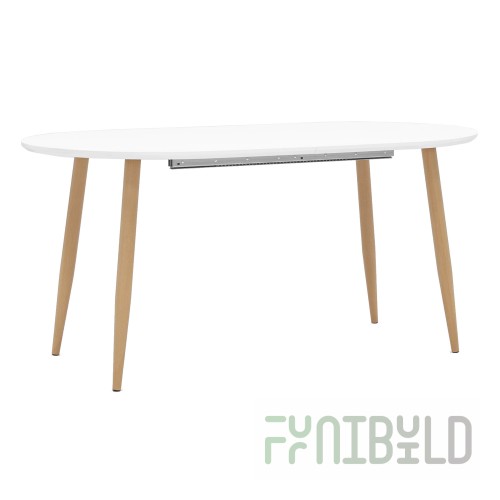Dining table Bergen extendable 160-190-220*90 white