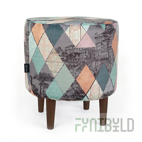 Pouf Sputnik Motive wenge