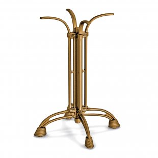 Cast iron table base Marco, gold